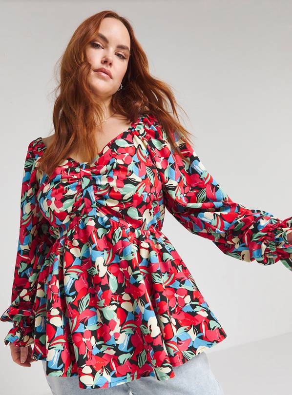SIMPLY BE Bow Front Long Sleeve Blouse 12